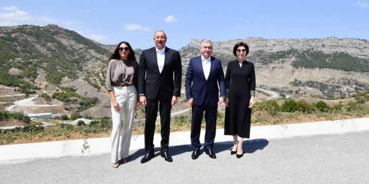 Presidents of Azerbaijan and Uzbekistan and their wives visited Shusha 