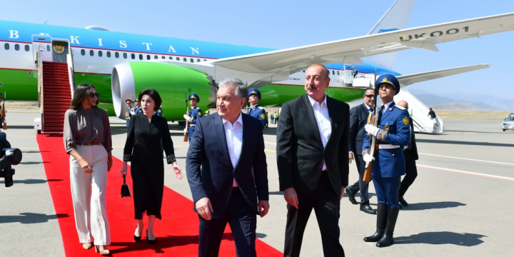 President of Uzbekistan Shavkat Mirziyoyev, who is on state visit to Azerbaijan, arrived in Fuzuli district