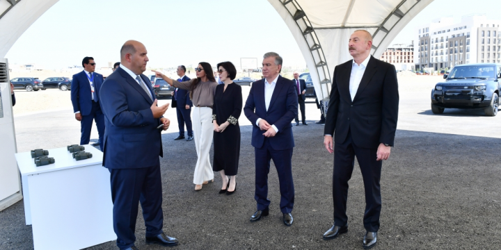 Presidents of Azerbaijan and Uzbekistan viewed master plan of Fuzuli