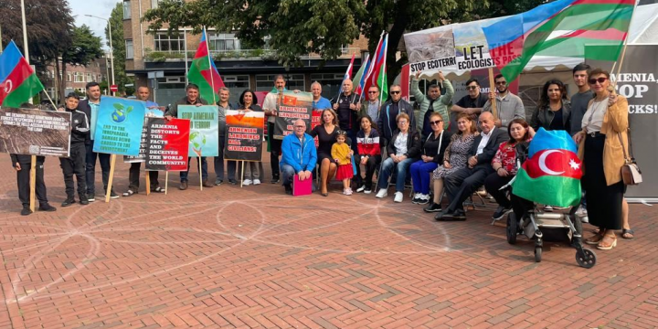 Niderlanddakı icmamız Haaqa şəhərində Ermənistanın hərbi və ekoloji təxribatlarına etiraz edib