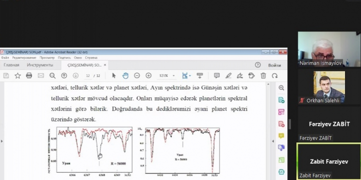 Rəsədxanada nəhəng planetlərin tədqiqi ilə bağlı müzakirələr aparılıb