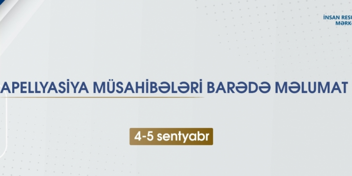 Müəllimlərin işə qəbulu üzrə müsabiqənin apellyasiya müsahibələri onlayn təşkil olunacaq