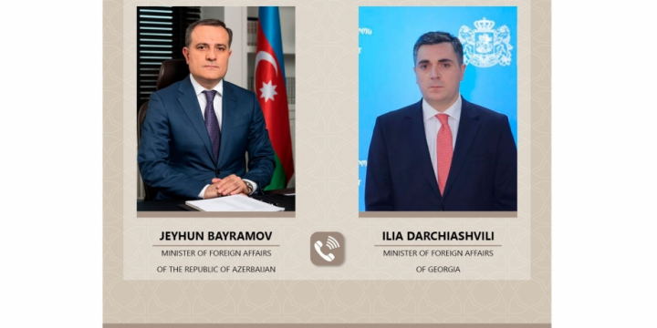 Azərbaycanın və Gürcüstanın xarici işlər nazirləri arasında telefon danışığı olub