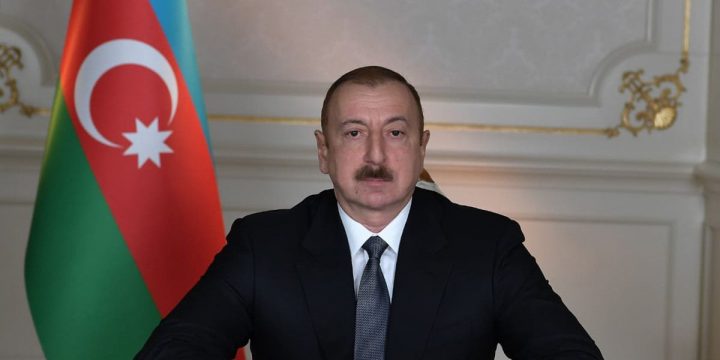 Prezident İlham Əliyev Zəngilan şəhərində altıncı yaşayış kompleksinin təməlqoyma mərasimində iştirak edib