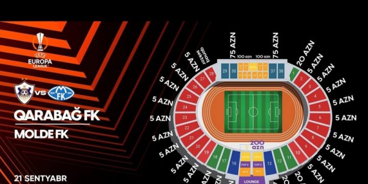 Avropa Liqası: “Qarabağ” – “Molde” oyununun biletləri satışa çıxarılıb