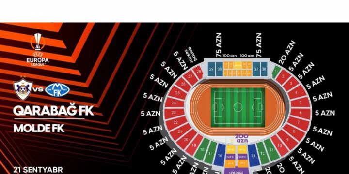 “Qarabağ” – “Molde” matçı üçün satılmış biletlərin sayı açıqlanıb