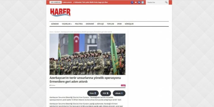 Niderland mediasında Azərbaycanın antiterror tədbirlərinin Qarabağda sülhə gətirib çıxaracağından bəhs edilib