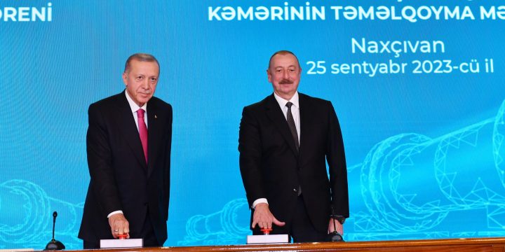 President Ilham Aliyev and President Recep Tayyip Erdogan attended groundbreaking ceremony for Igdir-Nakhchivan gas pipeline