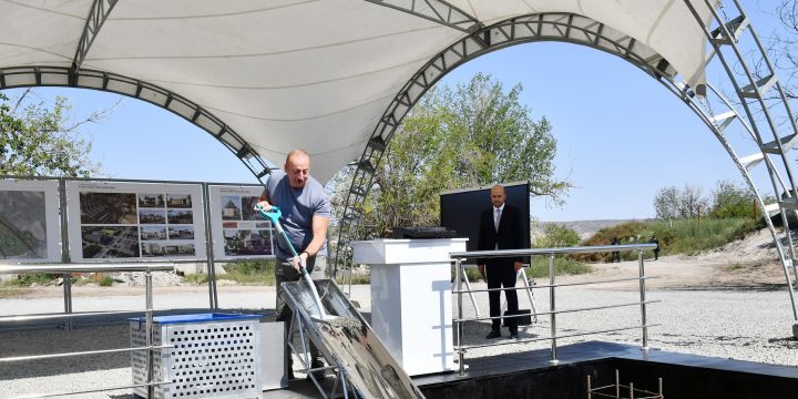President Ilham Aliyev laid foundation stone for Alibeyli village in Zangilan district
