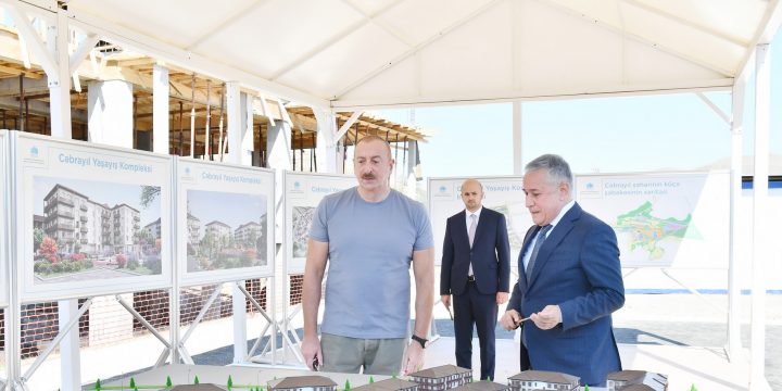 President Ilham Aliyev examined construction progress of Jabrayil Residential Complex