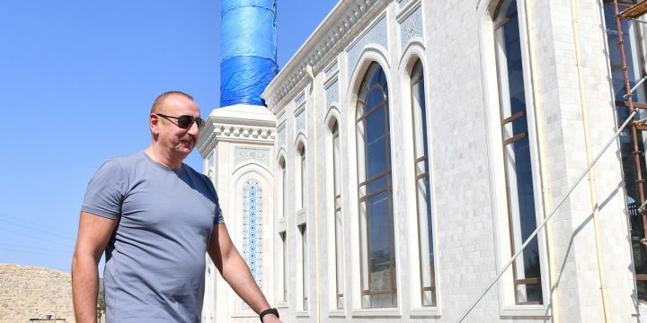 Heydər Əliyev Fondu tərəfindən inşa edilən Zəngilan şəhər məscidində görülən işlərlə tanışlıq