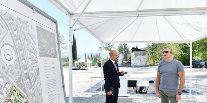 President Ilham Aliyev attended groundbreaking ceremony of 4th residential complex in Zangilan city 