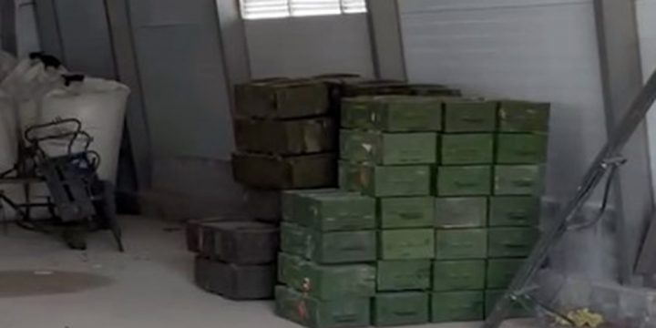 A large amount of ammunition detected at civilian facilities in the Karabakh region was seized, says Ministry of Defense