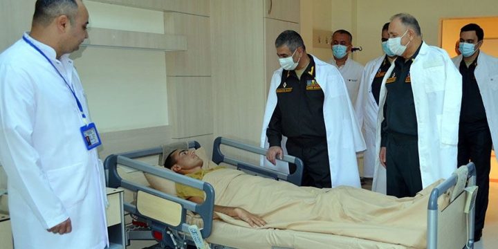 Müdafiə Nazirliyinin rəhbər heyəti hərbi hospitalı ziyarət edib