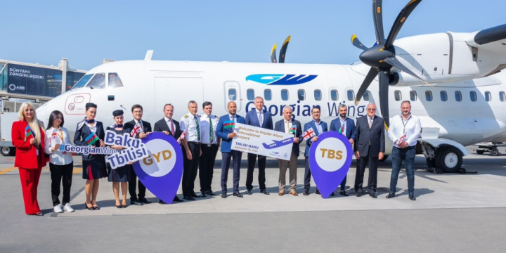 Heydar Aliyev International Airport accommodated first flight of Georgian Wings 