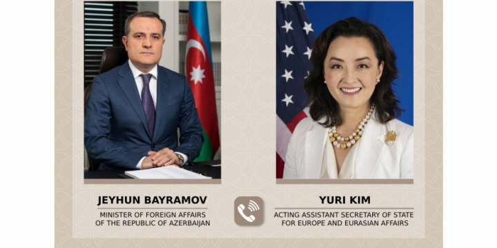 Azerbaijani FM, US Assistant Secretary of State hold phone talk