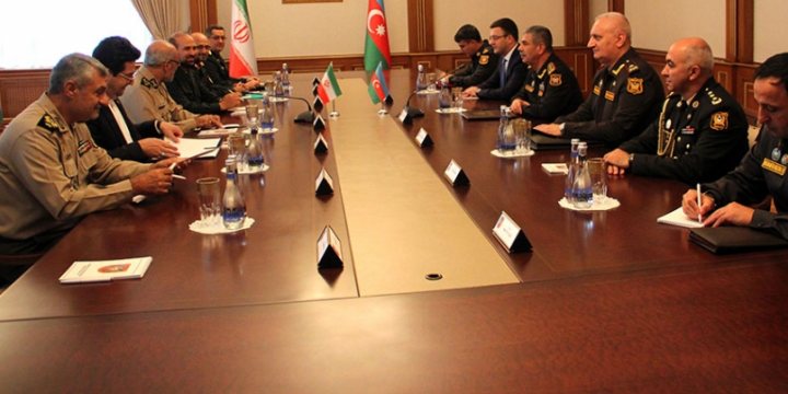 Azerbaijan`s defense minister receives representatives of Iranian Armed Forces