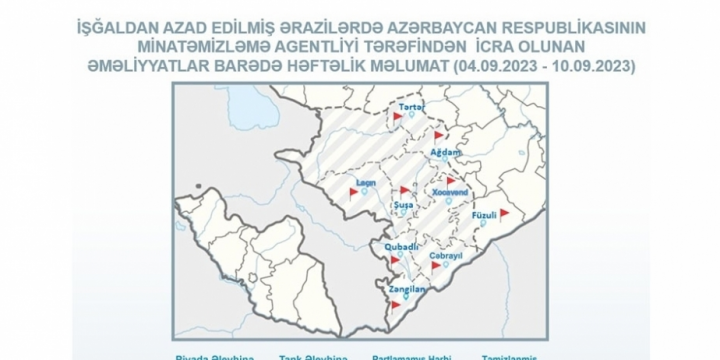 ANAMA: 43 more landmines detected on liberated territories over past week