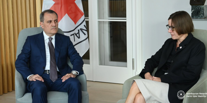 Ceyhun Bayramov BQXK-nin prezidenti ilə görüşüb