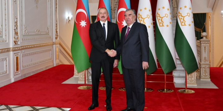 President of Azerbaijan Ilham Aliyev held one-on-one meeting with President of Tajikistan Emomali Rahmon in Dushanbe