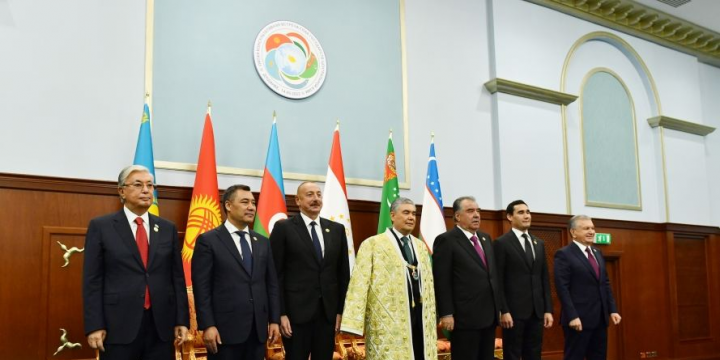 President Ilham Aliyev attended awarding ceremony of Gurbanguly Berdimuhamedov in Dushanbe