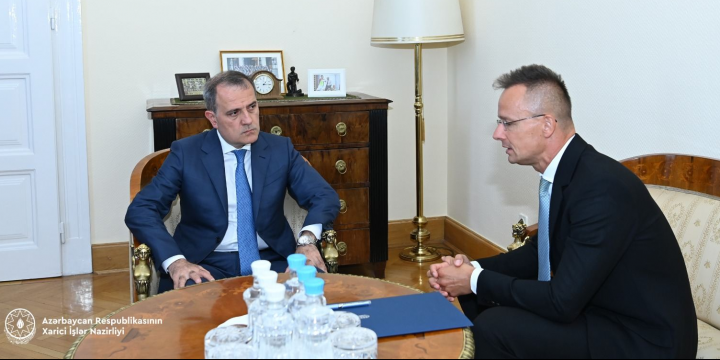 Ceyhun Bayramov Macarıstan XİN rəhbəri ilə görüşüb