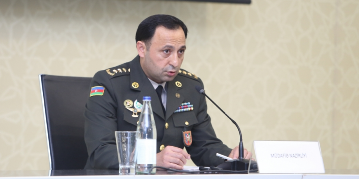 Azerbaijan’s Defense Ministry holds media briefing