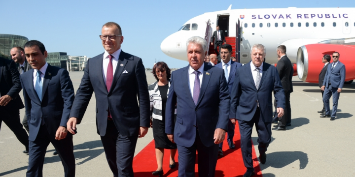 Speaker of Slovak National Council arrives in Azerbaijan for working visit