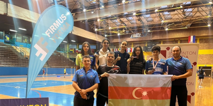 Azərbaycan badmintonçuları beynəlxalq turnirdə üçüncü yeri tutublar