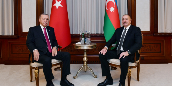 Naxçıvanda Azərbaycan Prezidenti İlham Əliyevin Türkiyə Prezidenti Rəcəb Tayyib Ərdoğan ilə təkbətək görüşü olub