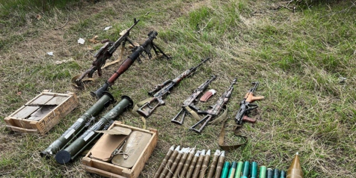 Azerbaijan Army Units seized various military equipment, weapons, ammunition in Aghdam district, Defense Ministry