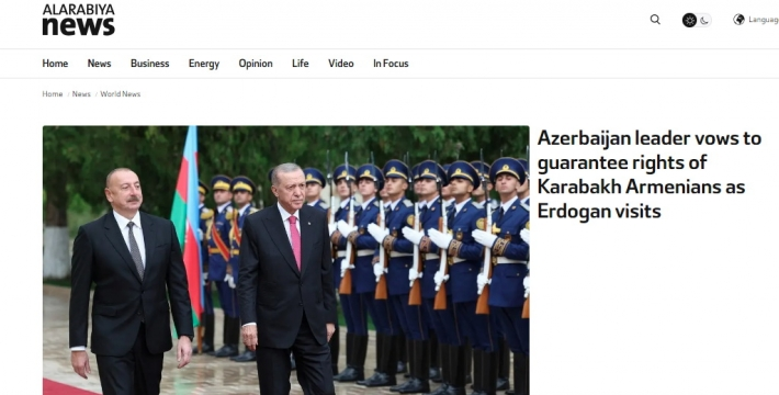 Azərbaycan və Türkiyə liderlərinin mətbuata bəyanatları ərəb mediasının diqqət mərkəzində olub