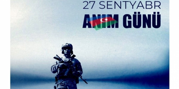 Azerbaijan’s Defense Ministry shared post on 27 September – Remembrance Day
