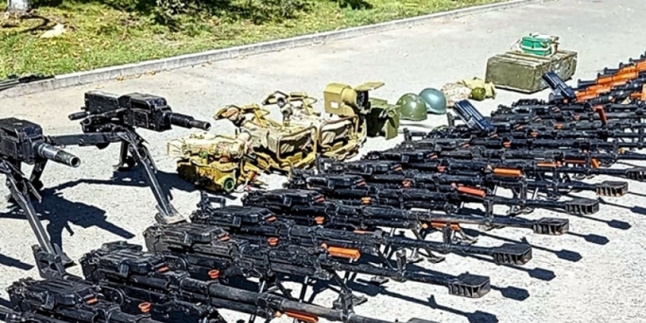 Azerbaijan’s Ministry of Defense releases video footage of weapons and ammunition seized from territory of Khojaly district