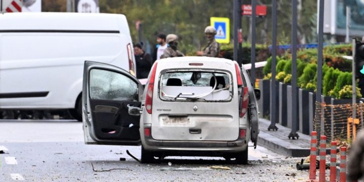 Türkiyə DİN-in Təhlükəsizlik Baş İdarəsinə terror hücumu olub, iki nəfər yaralanıb 