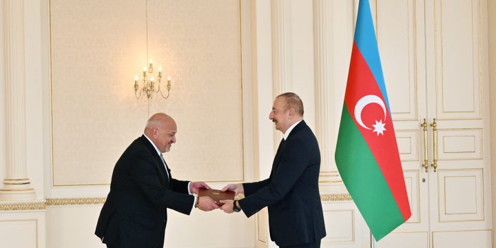 President of Azerbaijan Ilham Aliyev received credentials of incoming ambassador of Jordan