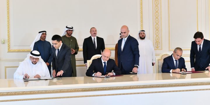 Azərbaycan Hökuməti ilə Birləşmiş Ərəb Əmirliklərinin “Masdar” şirkəti arasında sənədlər imzalanıb