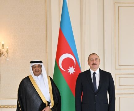 Prezident İlham Əliyev Səudiyyə Ərəbistanının ölkəmizdə yeni təyin olunmuş səfirinin etimadnaməsini qəbul edib