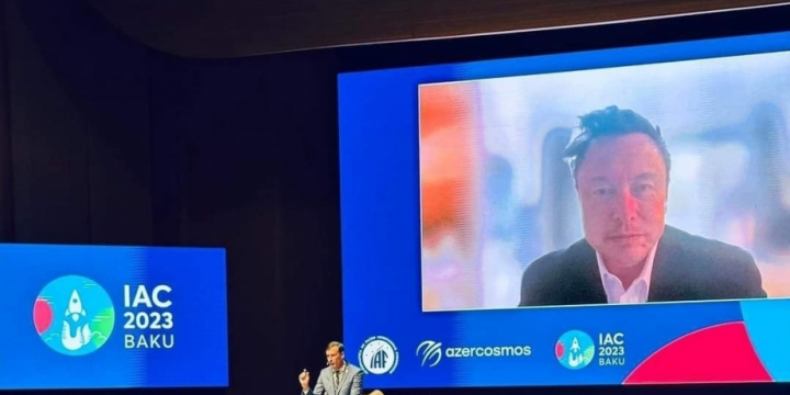 SpaceX founder Elon Musk joins online Q&A session at IAC 2023 Congress in Baku