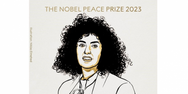 2023 Nobel Peace Prize awarded to Iranian activist Narges Mohammadi