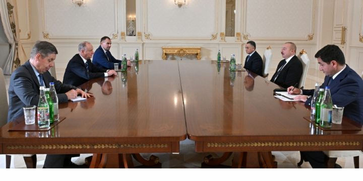 President of Azerbaijan Ilham Aliyev received Secretary of Russian Federation Security Council