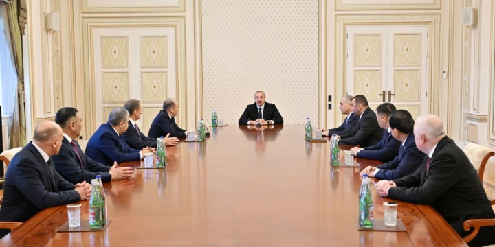 Prezident İlham Əliyev MDB-yə üzv dövlətlərin təhlükəsizlik və xüsusi xidmət orqanları rəhbərləri Şurasının 53-cü iclasının iştirakçılarını qəbul edib