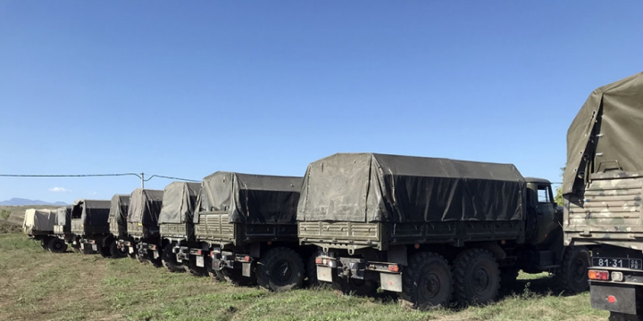 Azerbaijan’s Ministry of Defense releases video footage of seized artillery pieces in territory of Khojavend district 
