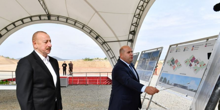 Füzuli şəhərində 240 yerlik uşaq bağçasının təməli qoyulub