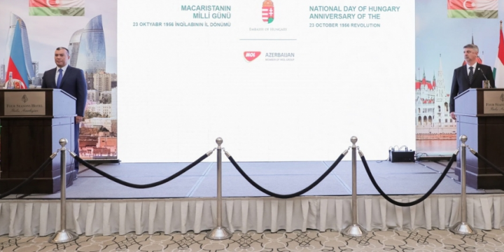 Baku hosts official reception marking National Day of Hungary