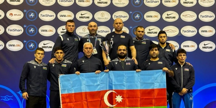 Azerbaijani U23 freestyle wrestling team rank 3rd at World Championships