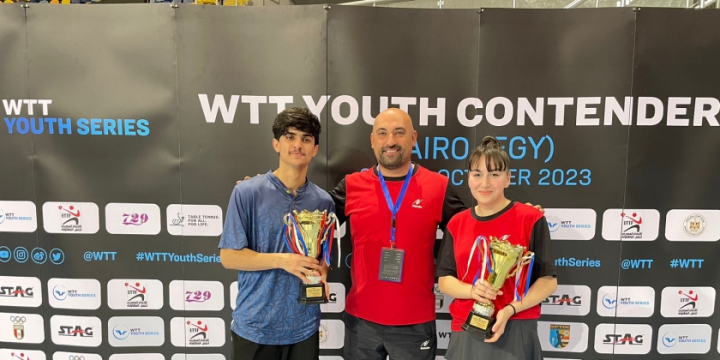 Azerbaijani female table tennis player grabs bronze at WTT Youth Contender Cairo