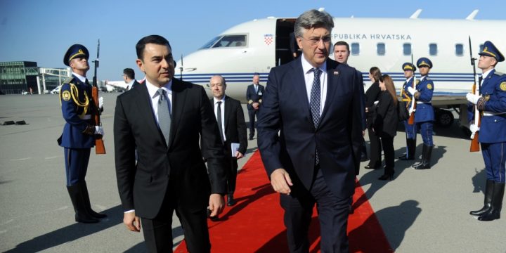 Xorvatiyanın Baş naziri Andrey Plenkoviç Azərbaycana işgüzar səfərə gəlib