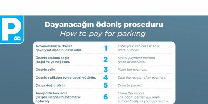 Heydər Əliyev Beynəlxalq Aeroportu giriş-çıxış və parklanma üçün yenilik tətbiq edib