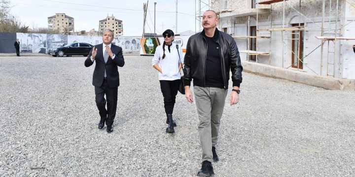 President of Azerbaijan Ilham Aliyev and First Lady Mehriban Aliyeva visited Shusha